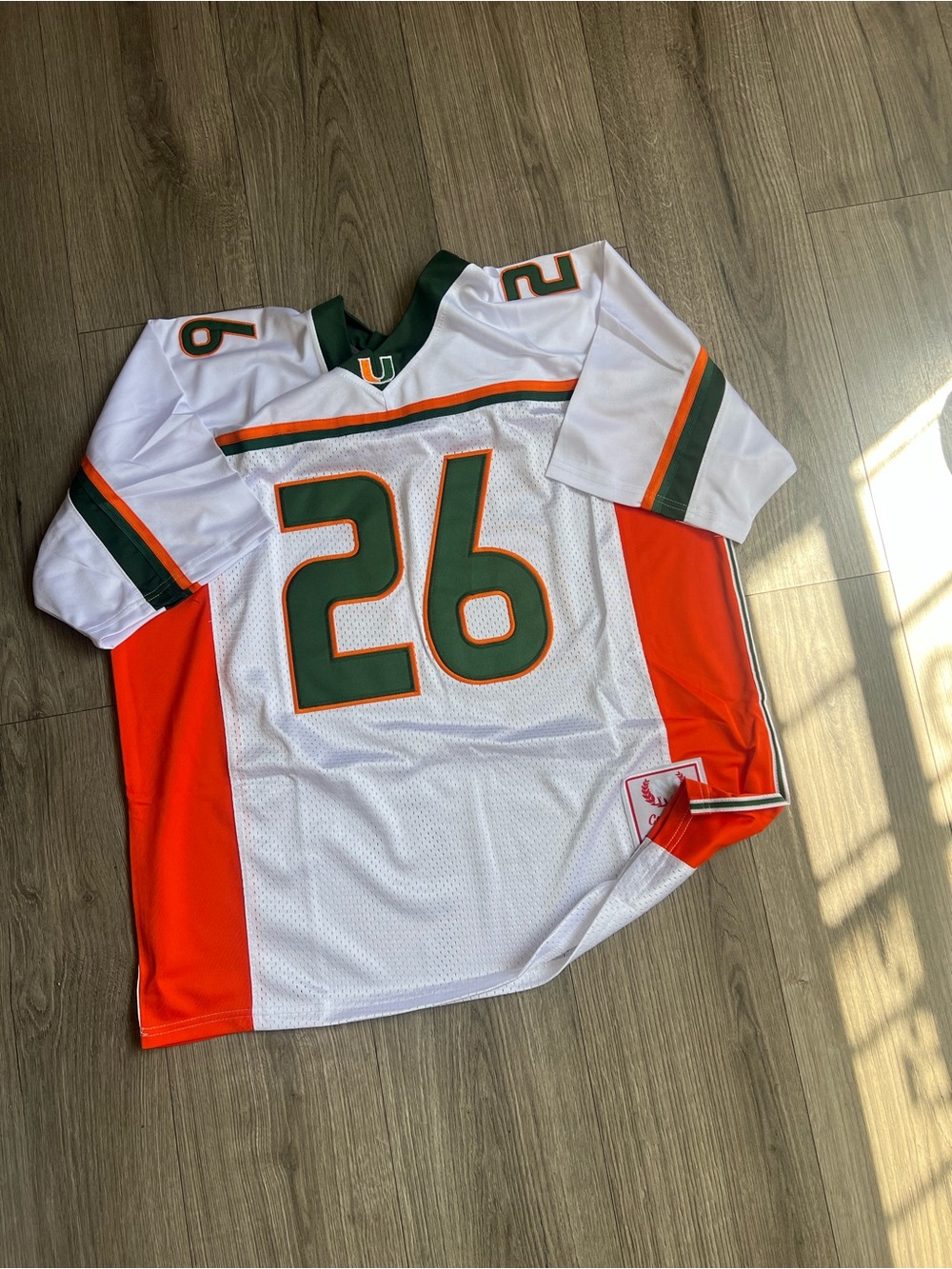 MENS SEAN TAULOR MIAMI HURRICANES JERSEY XL